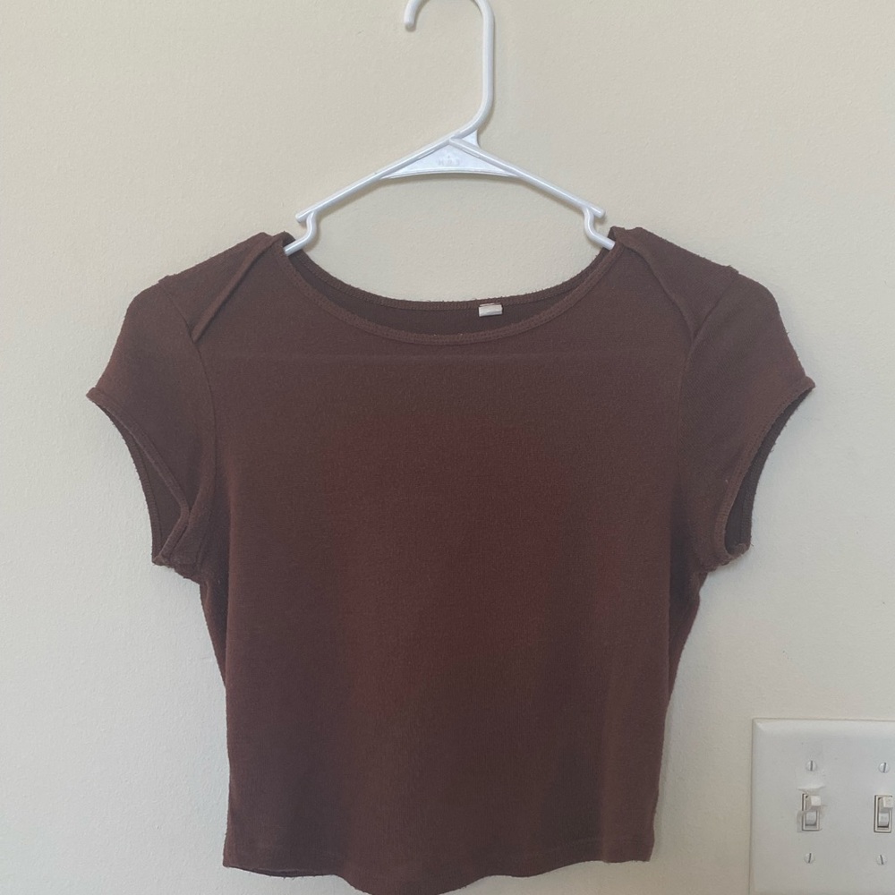 Crop Cap-Sleeve Tee